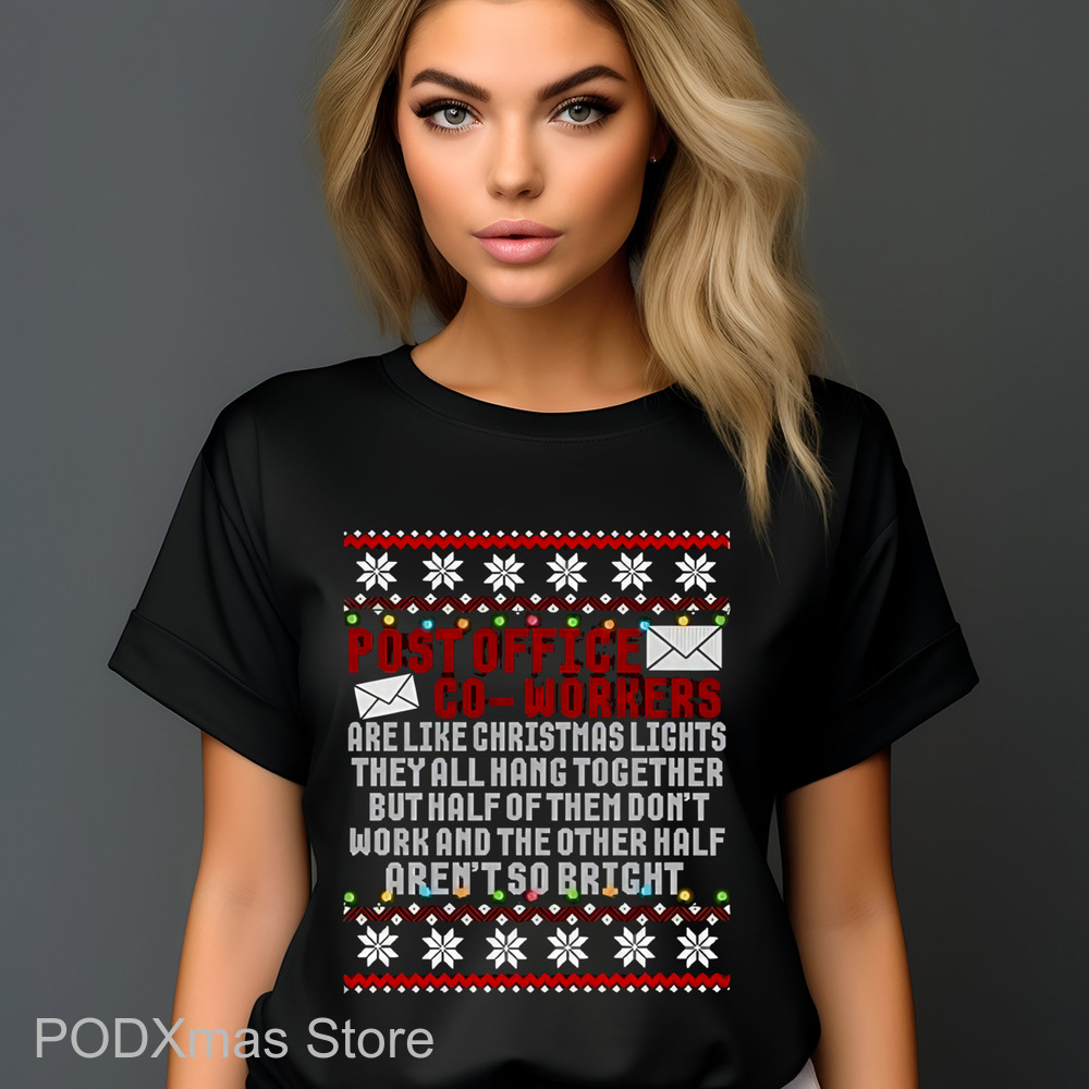 Post Office Co-Workers Ugly Christmas Shirt