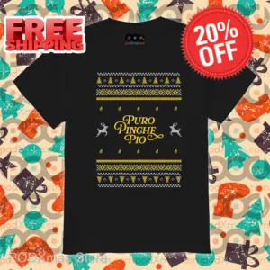 Puro Pinche Pio Ugly Christmas 2024 Shirt-enhance