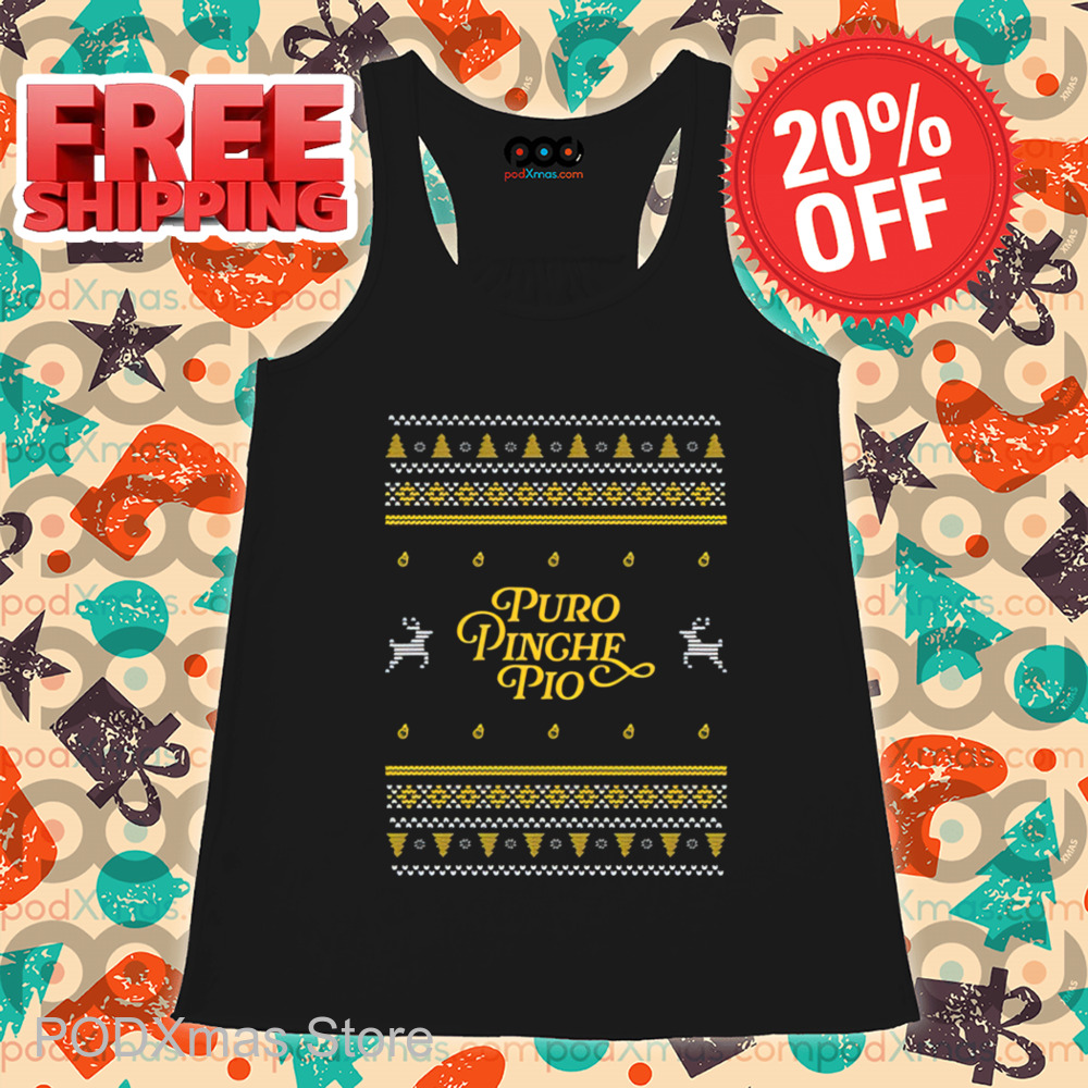 Puro Pinche Pio Ugly Christmas 2024 Shirt-enhance