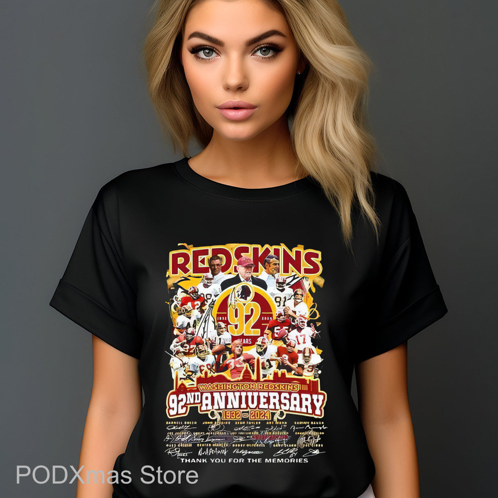 Redskins Washington Redskins 92nd Anniversary Signature Shirt