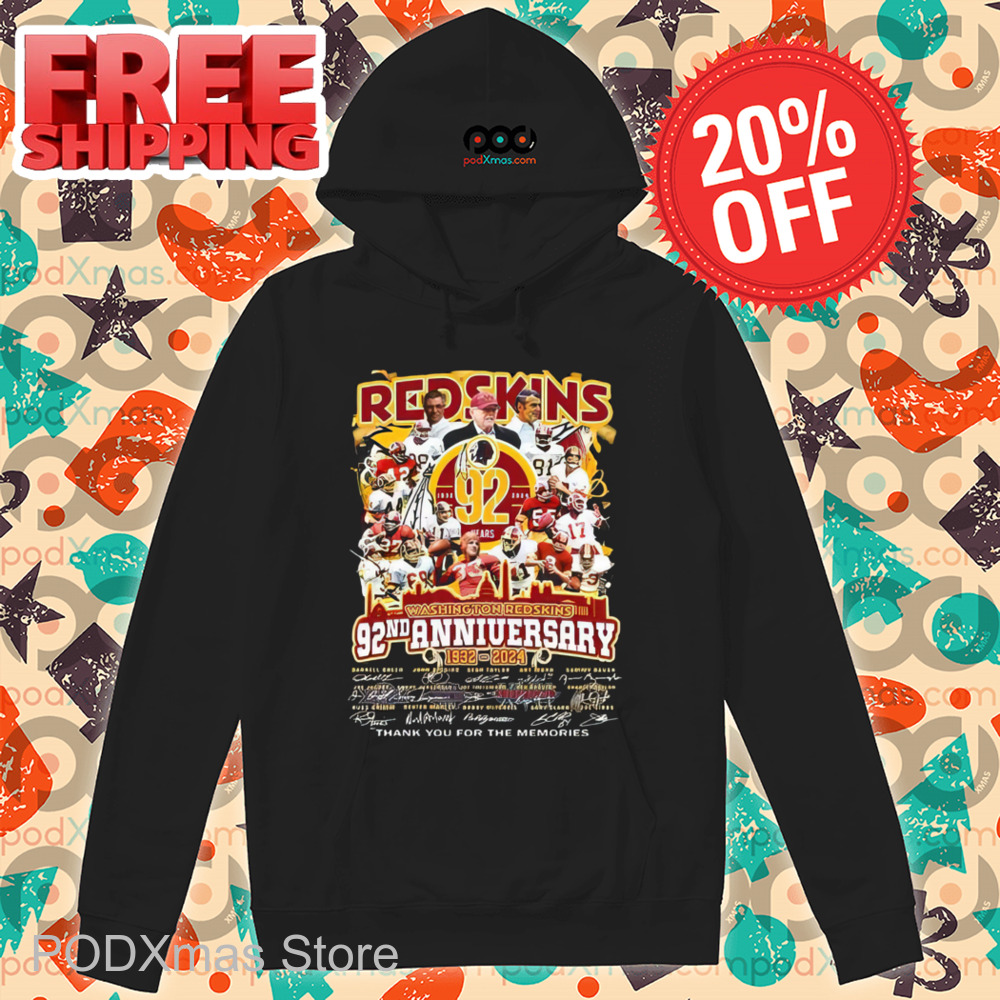 Redskins Washington Redskins 92nd Anniversary Signature Shirt