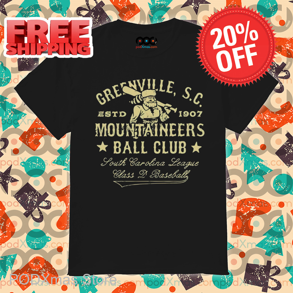 Santa Greenville Mountaineers Ball Club Vintage Shirt