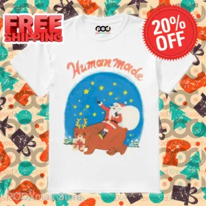 Santa Riding Bear Human Made Shirt