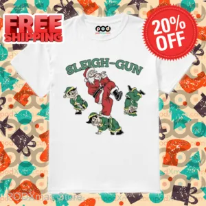 Santa Sleigh Gun Christmas 2024 Shirt