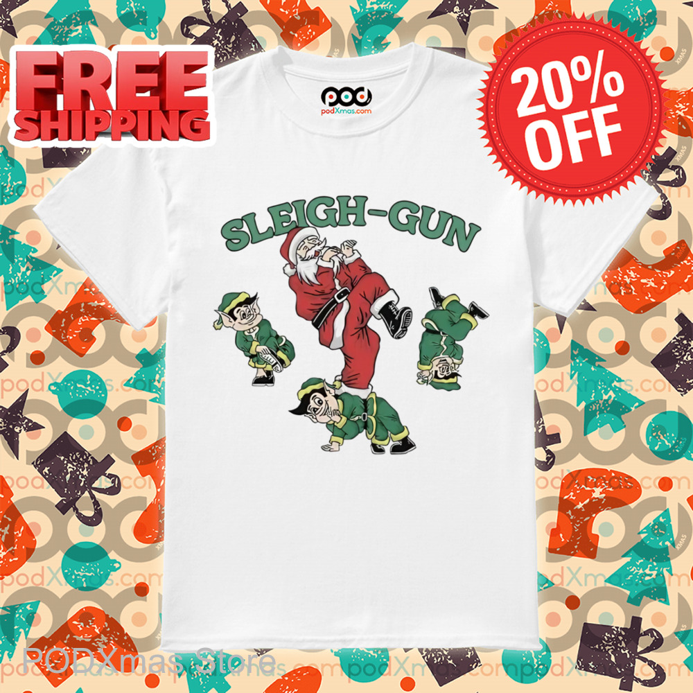 Santa Sleigh Gun Christmas 2024 Shirt