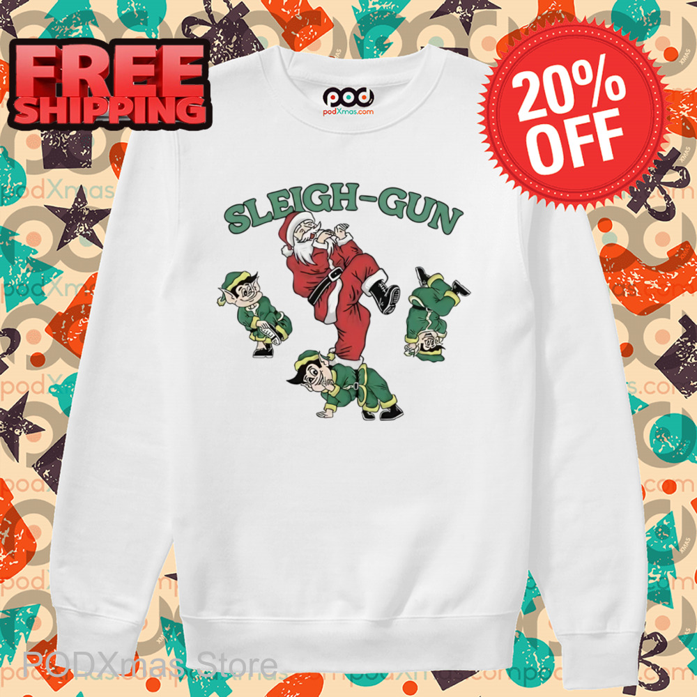 Santa Sleigh Gun Christmas 2024 Shirt