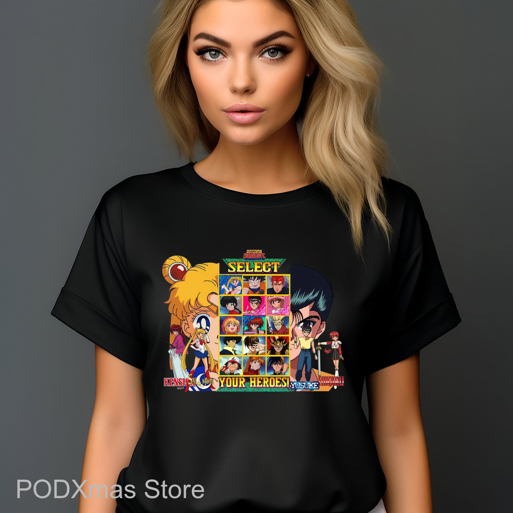 Select Your Heroes Sailor Moon Vs Yusuke Shirt