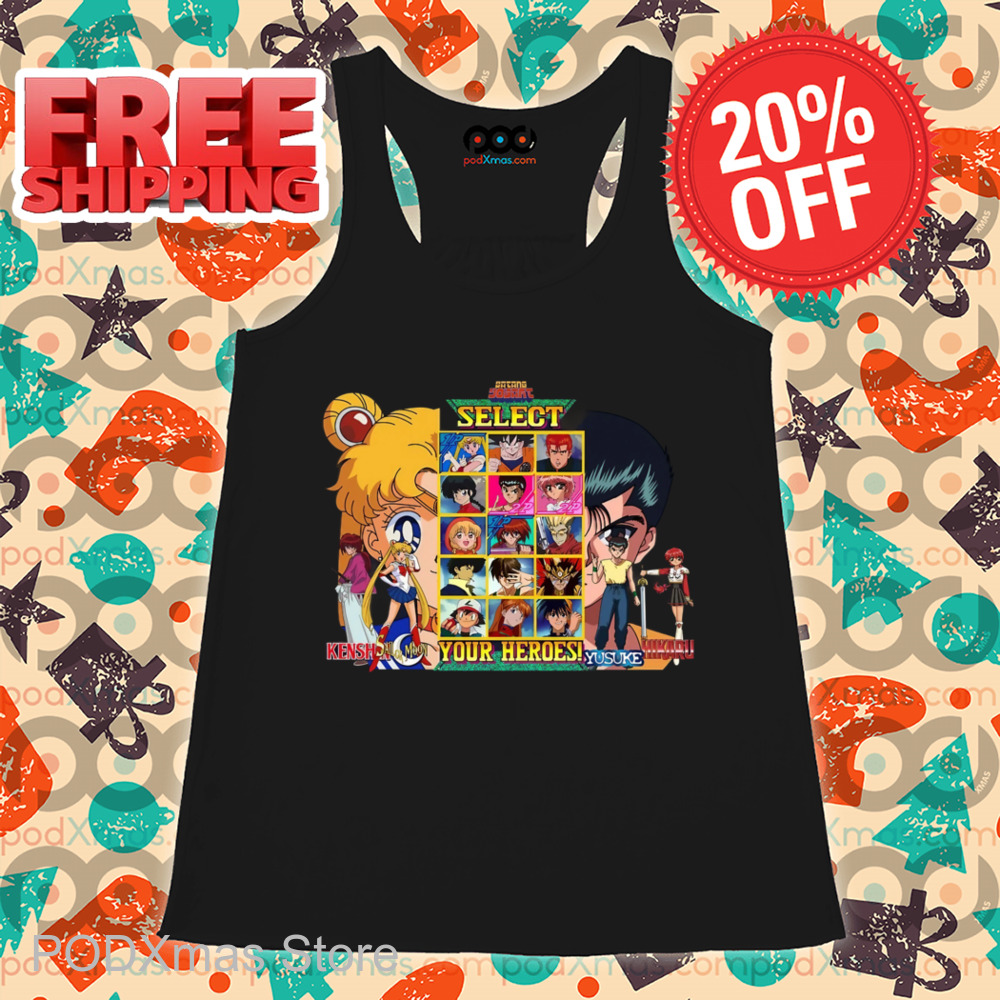 Select Your Heroes Sailor Moon Vs Yusuke Shirt