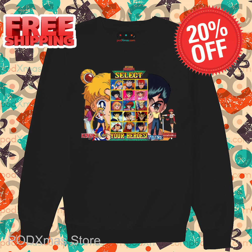 Select Your Heroes Sailor Moon Vs Yusuke Shirt