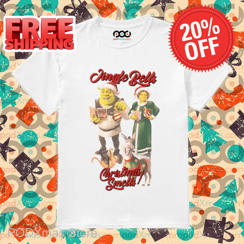 Shrek Jingle Bells Christmas Smells 2024 Shirt