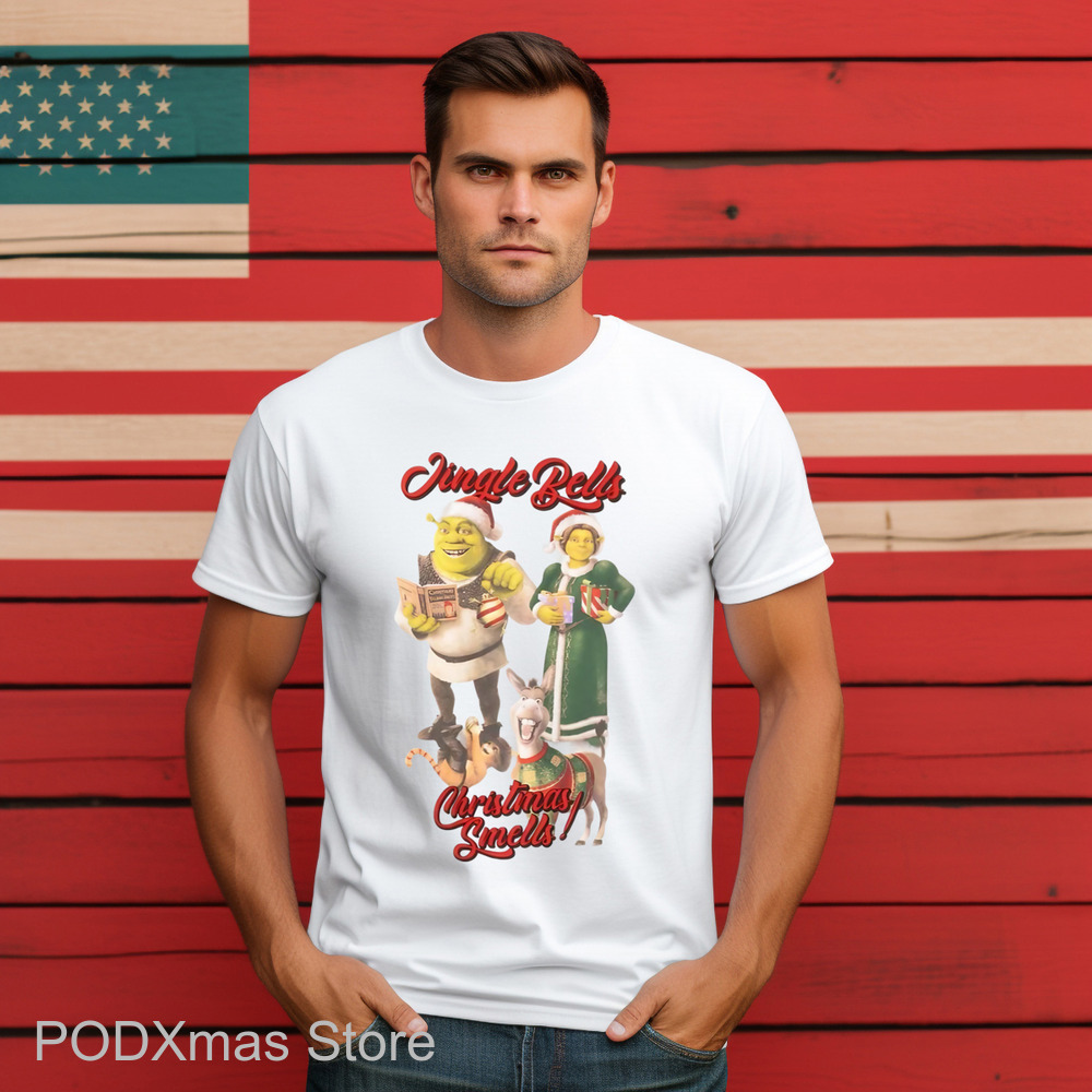 Shrek Jingle Bells Christmas Smells 2024 Shirt