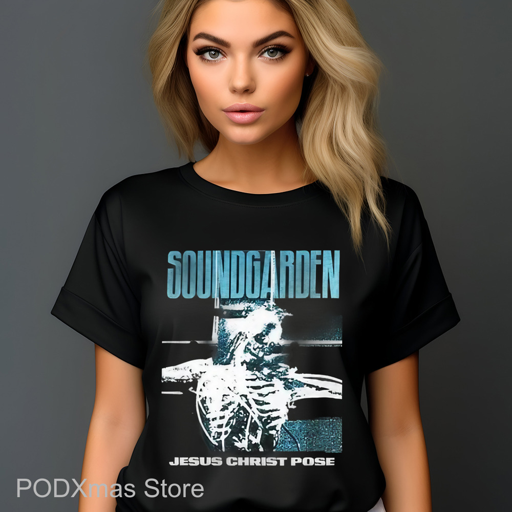 Skeleton Soundgarden Jesus Christ Pose Shirt