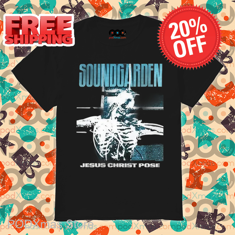 Skeleton Soundgarden Jesus Christ Pose Shirt
