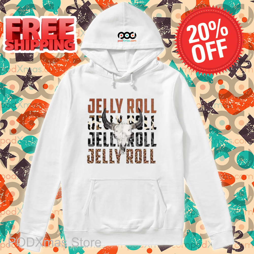 Skull Bull Jelly Roll Leopard Retro Shirt