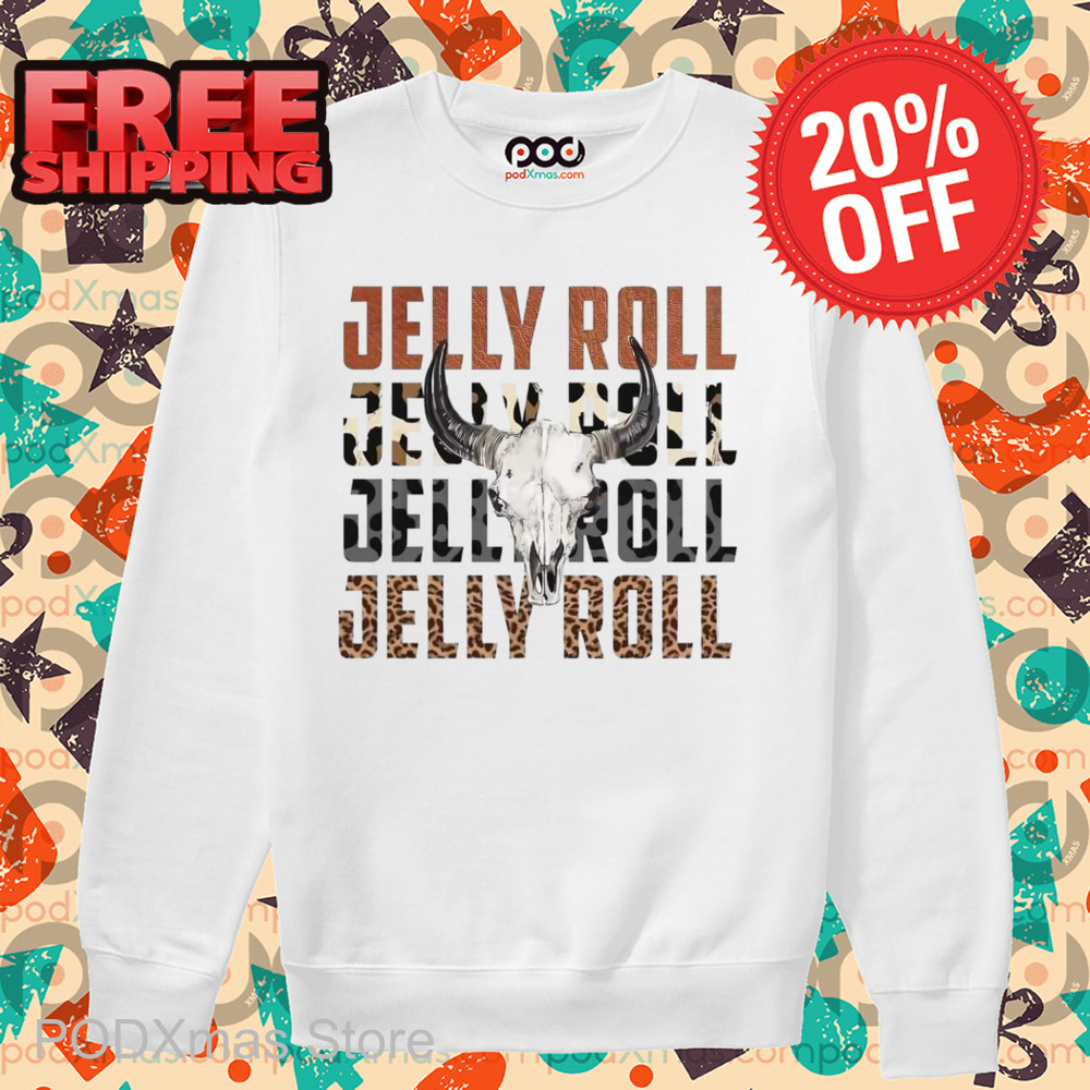 Skull Bull Jelly Roll Leopard Retro Shirt