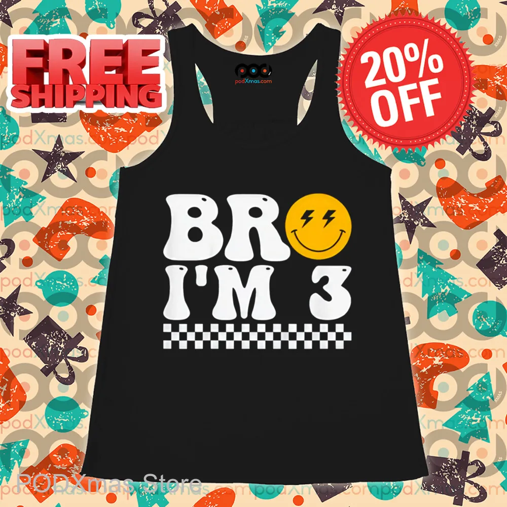 Smiley Bro I'm 3 Retro Shirt
