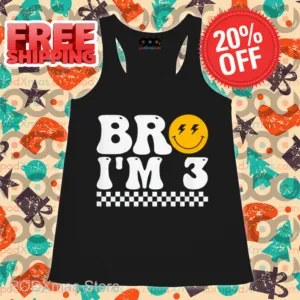 Smiley Bro I'm 3 Retro Shirt