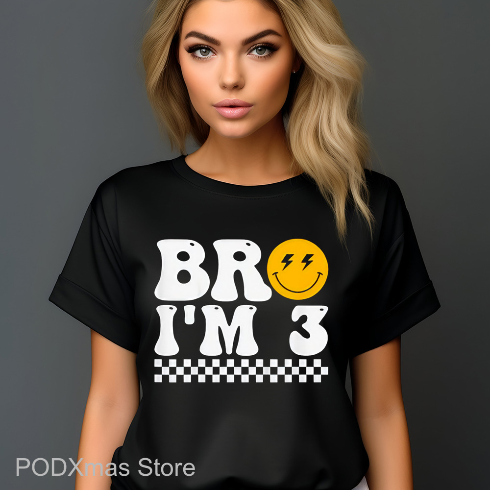 Smiley Bro I'm 3 Retro Shirt