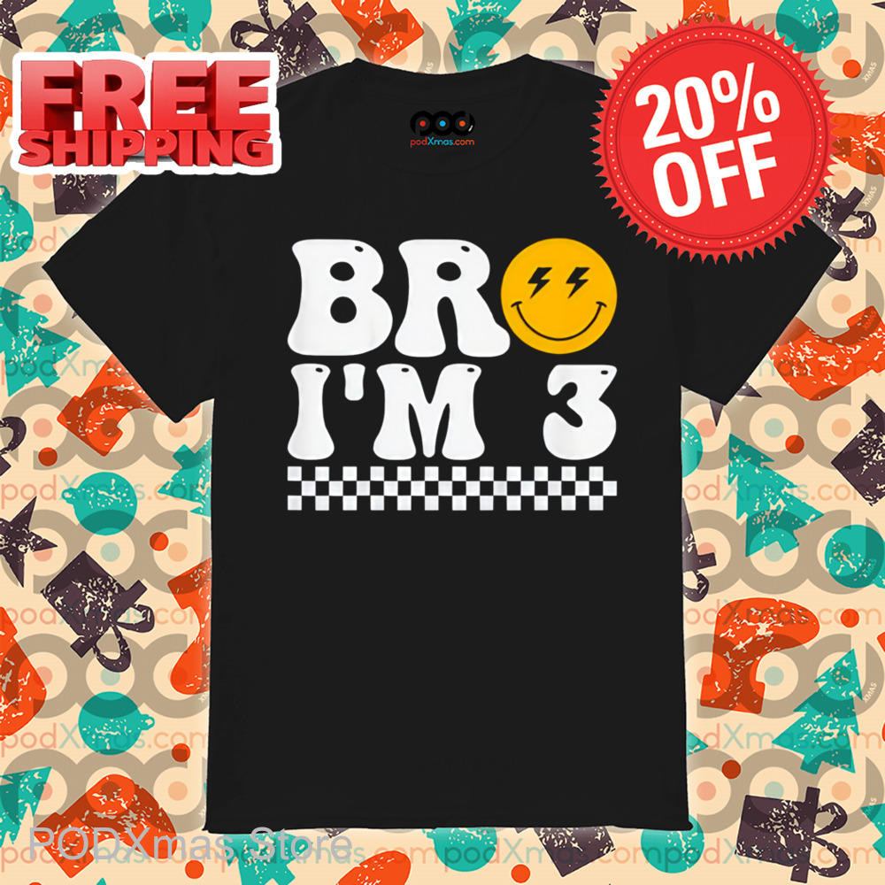 Smiley Bro I'm 3 Retro Shirt