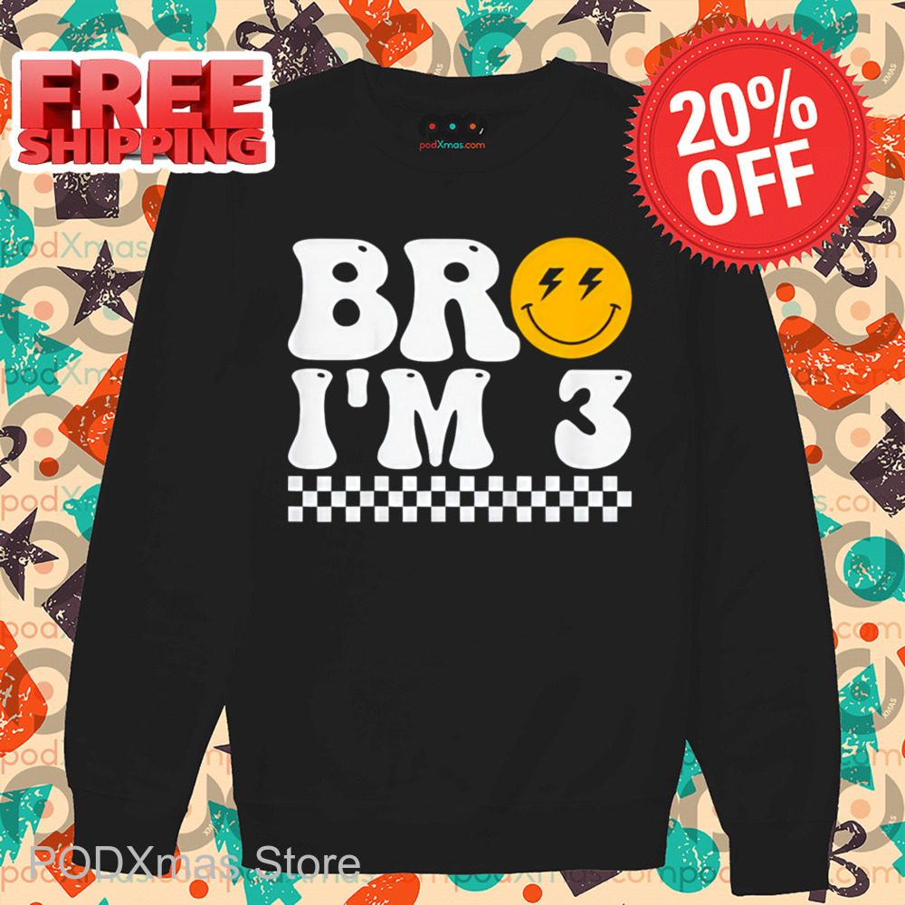 Smiley Bro I'm 3 Retro Shirt