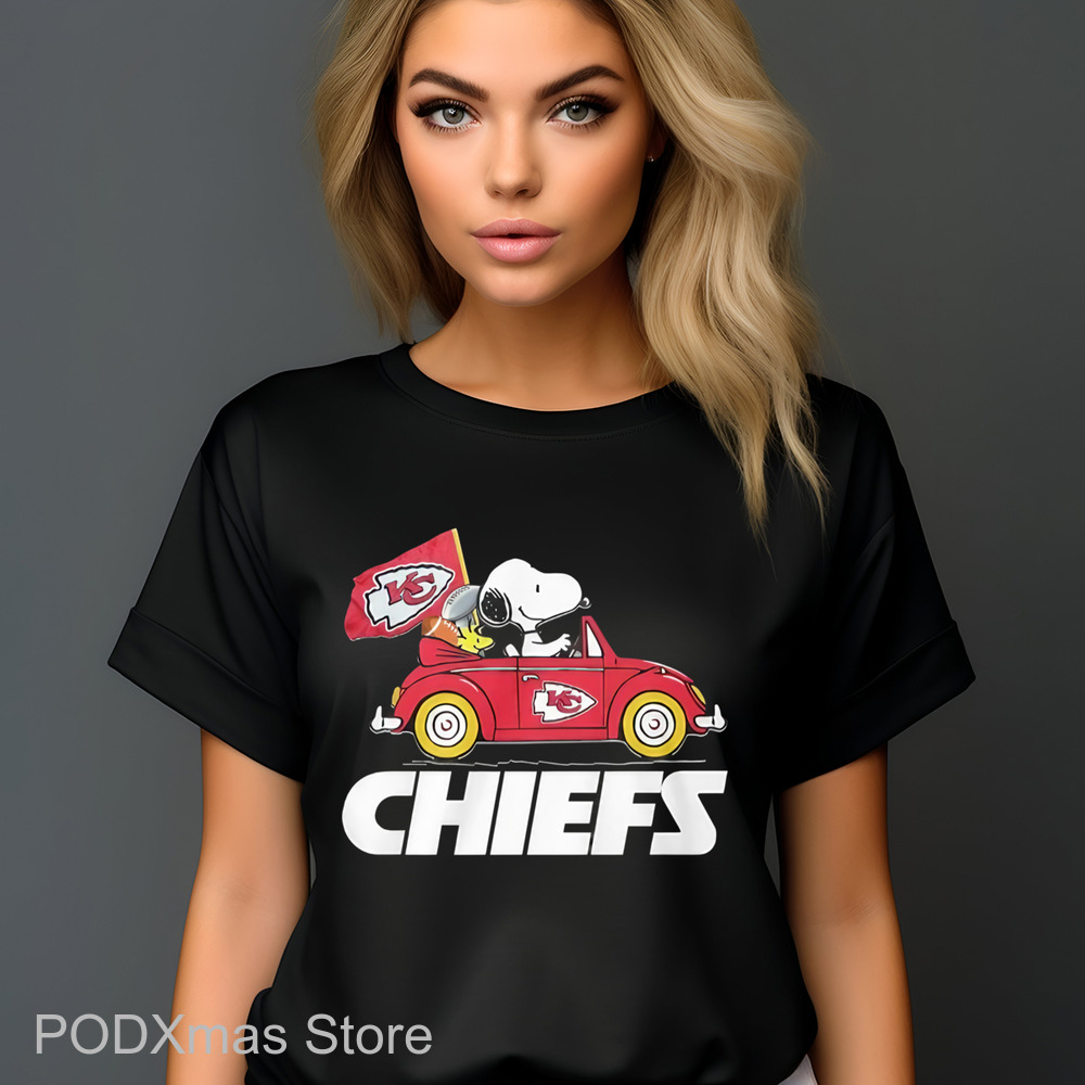 Snoopy Driver Kansas City Chiefs Flag Shirt