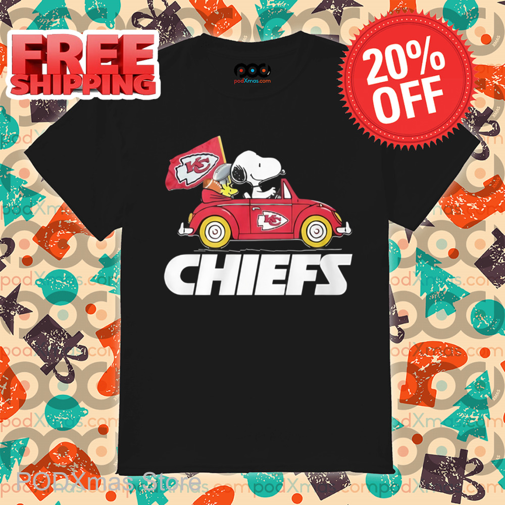 Snoopy Driver Kansas City Chiefs Flag Shirt