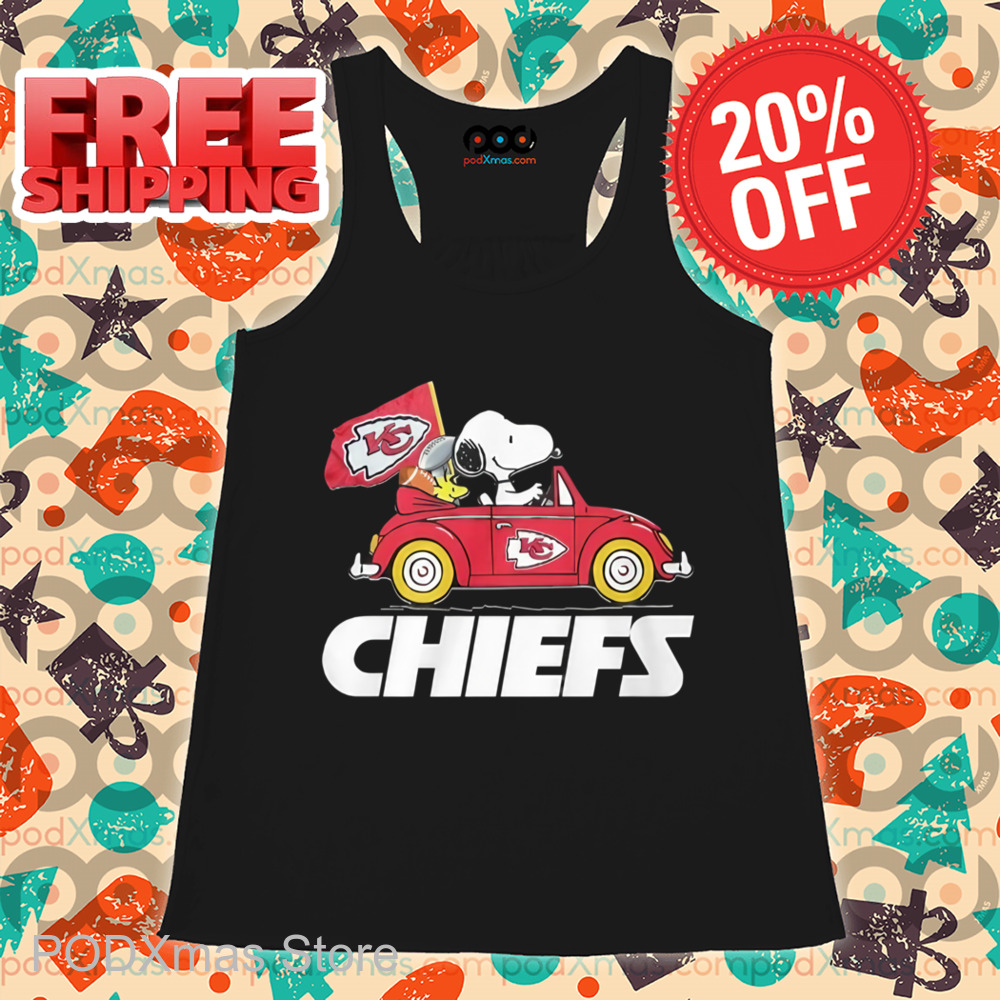 Snoopy Driver Kansas City Chiefs Flag Shirt
