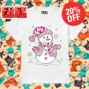 Snowman Glitter Polka Dots Shirt