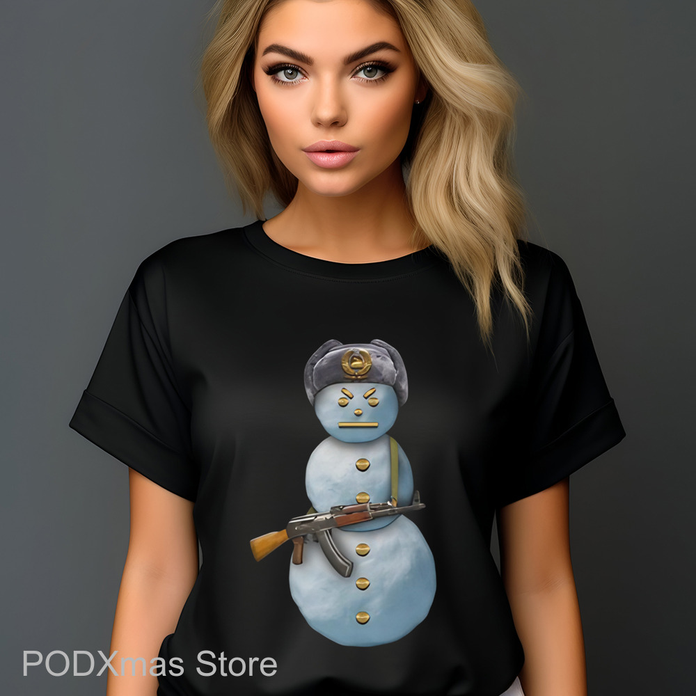 Snowman Soviet Soldiers Shirt