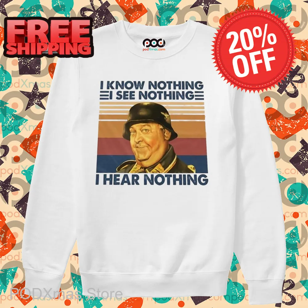 Soldier I Know Nothing I See Nothing I Hear Nothing Retro 2024 Shirt