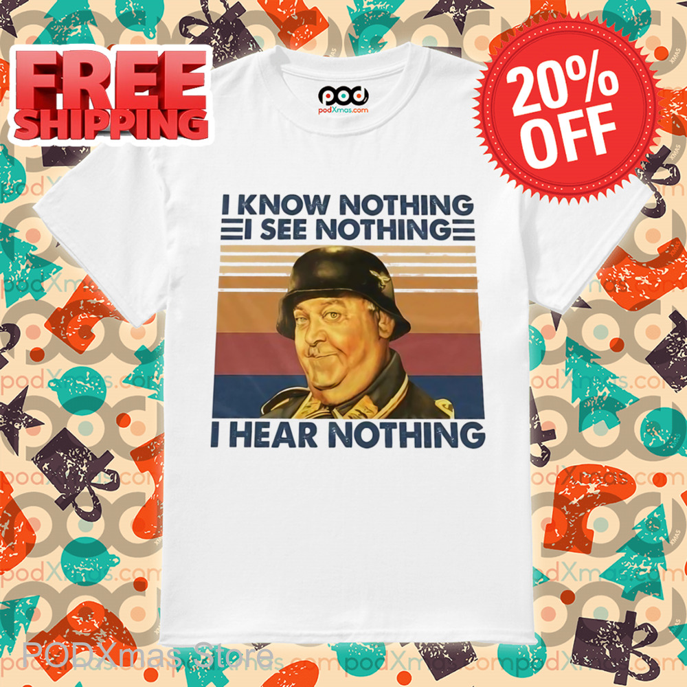 Soldier I Know Nothing I See Nothing I Hear Nothing Retro 2024 Shirt