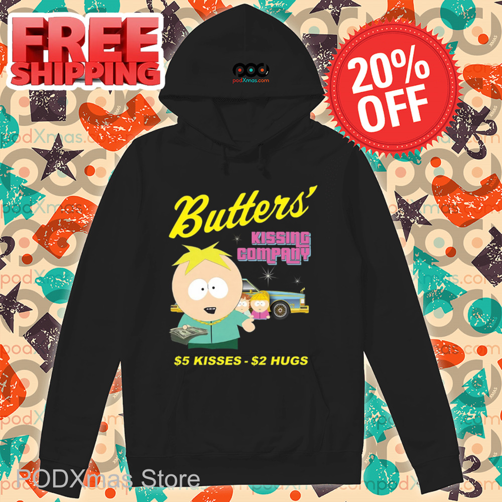 South Park Butters Kissing Company 5 Bucks Kisses 2 Bucks Hugs Shirt