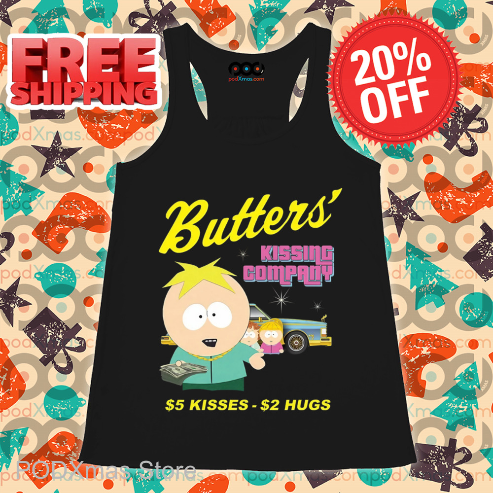 South Park Butters Kissing Company 5 Bucks Kisses 2 Bucks Hugs Shirt