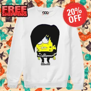 Spongebob Emo Hair Rock Funny Shirt