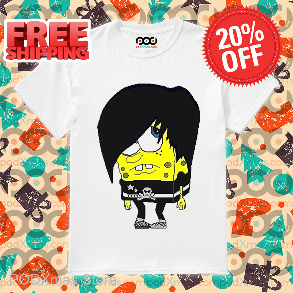 Spongebob Emo Hair Rock Funny Shirt