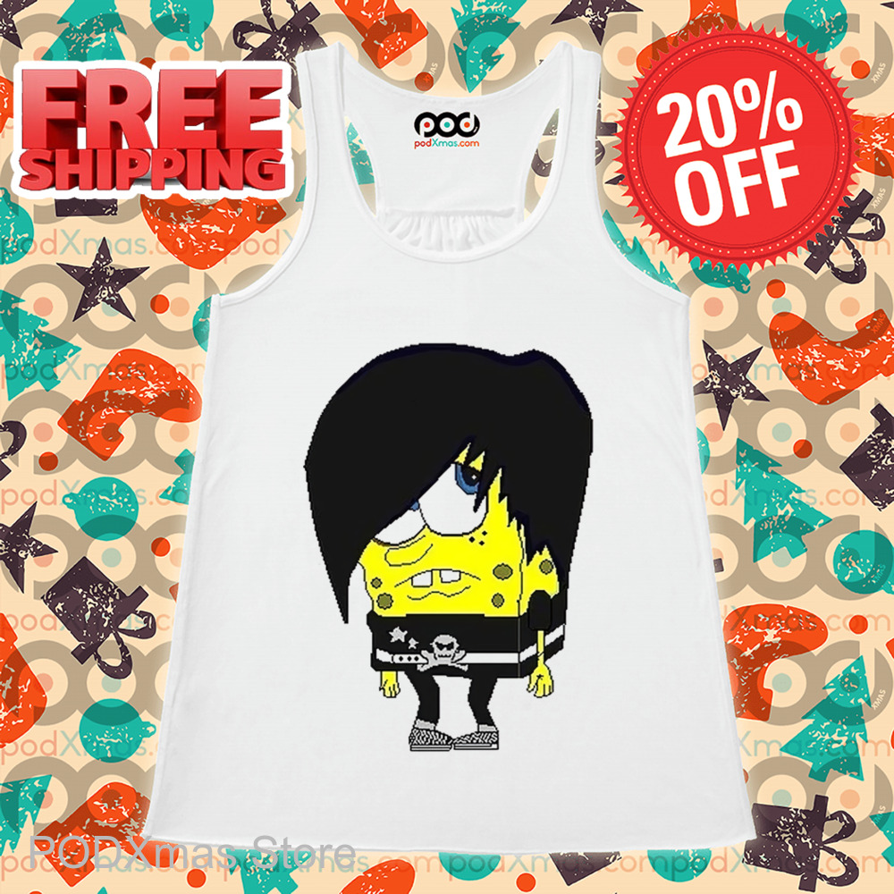 Spongebob Emo Hair Rock Funny Shirt