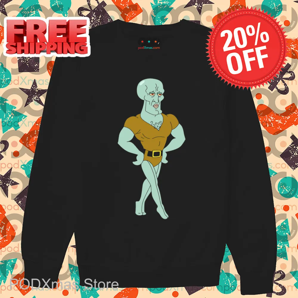 Squidward Chad Meme 2024 Spongebob Shirt