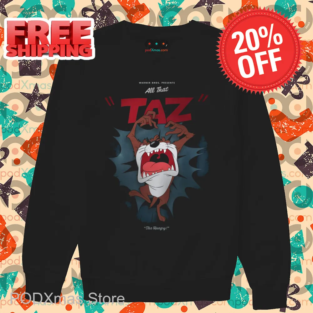 Taz Hungry All That Taz Looney Tunes Shirt