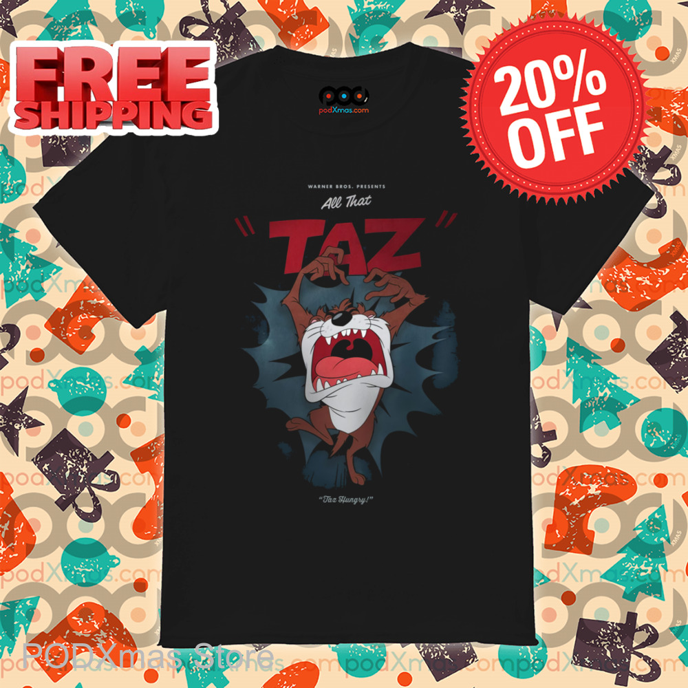 Taz Hungry All That Taz Looney Tunes Shirt