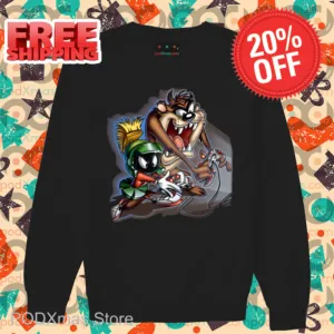 Taz Play Video Game With Marvin the Martian Shirt