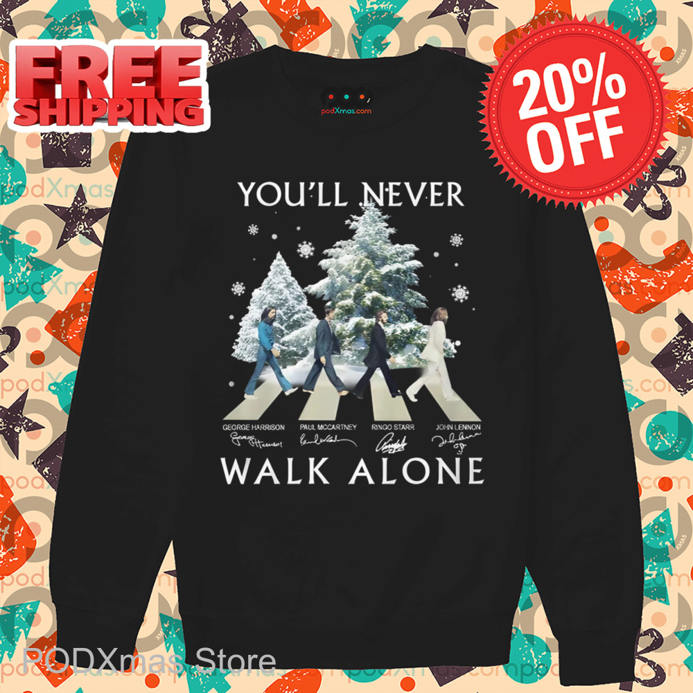 The Beatles Crossing You'll Never Walk Alone Signature 2024 Shirt