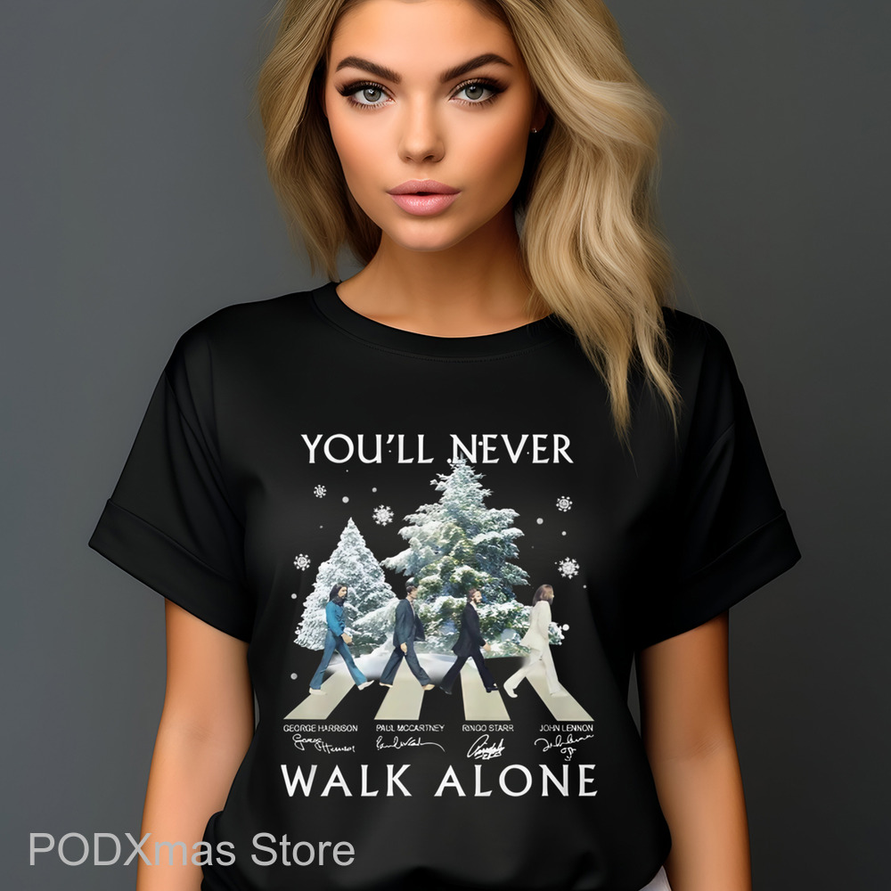The Beatles Crossing You'll Never Walk Alone Signature 2024 Shirt