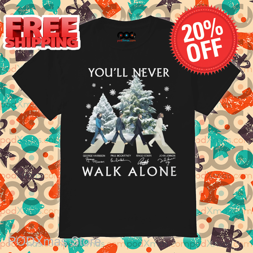 The Beatles Crossing You'll Never Walk Alone Signature 2024 Shirt