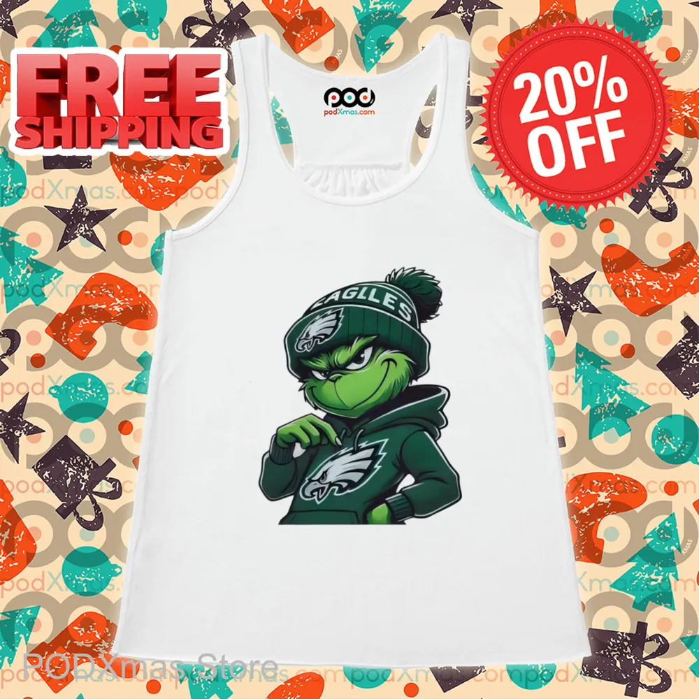 The Grinch Philadelphia Eagles Merry Christmas Shirt