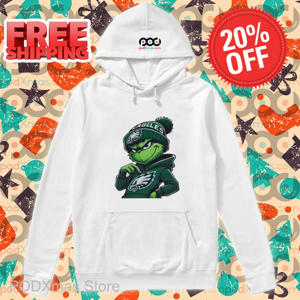 The Grinch Philadelphia Eagles Merry Christmas Shirt