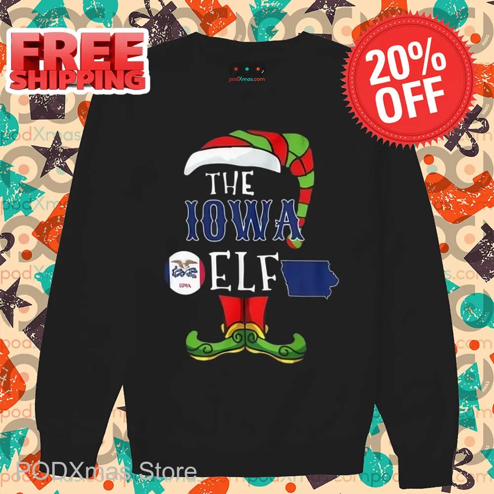 The IOWA ELF Christmas Shirt