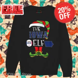 The IOWA ELF Christmas Shirt