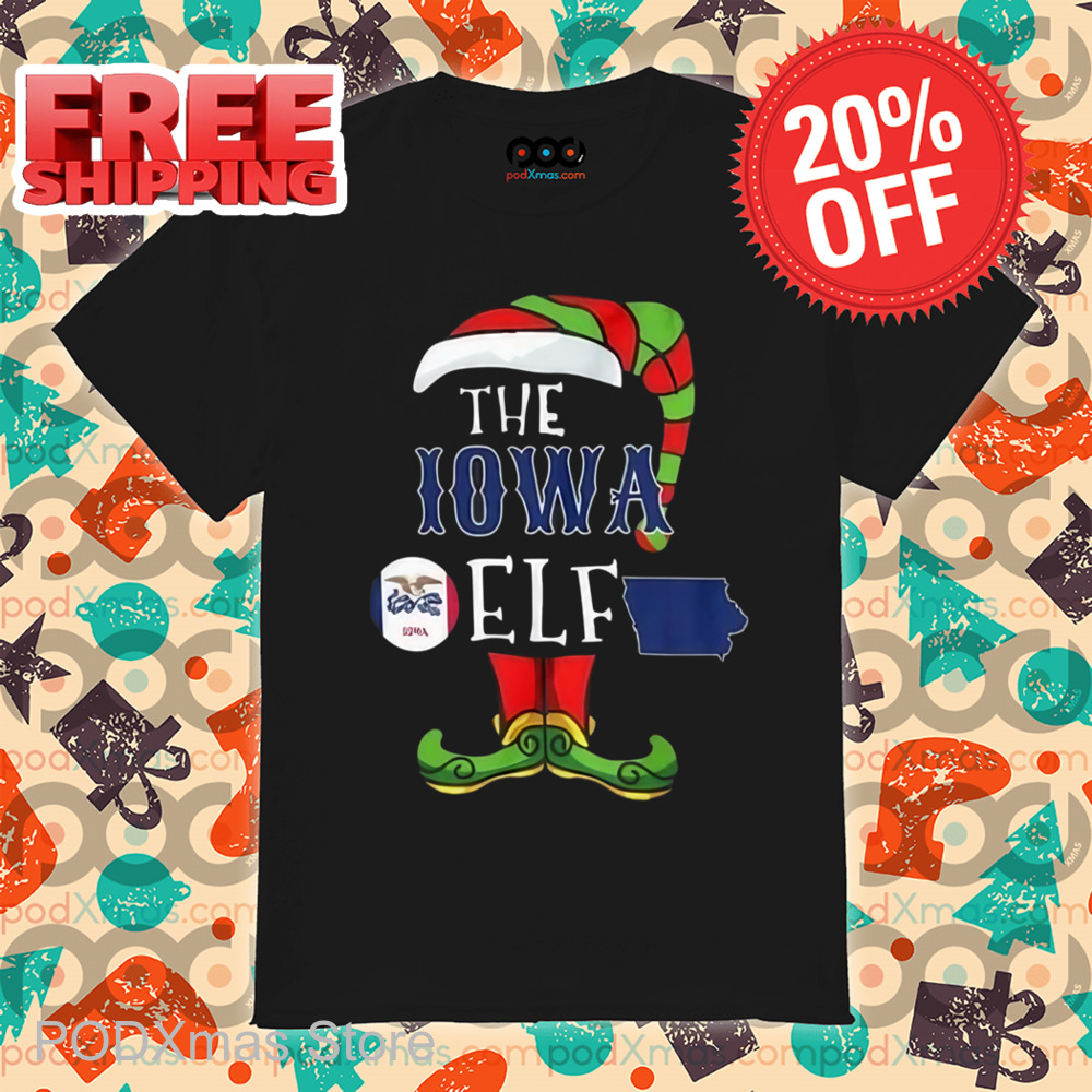 The IOWA ELF Christmas Shirt