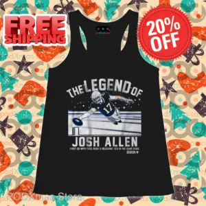 The Legend Of Josh Allen First 08 With Pass Rush And Receiving To's In The Same Game Shirt