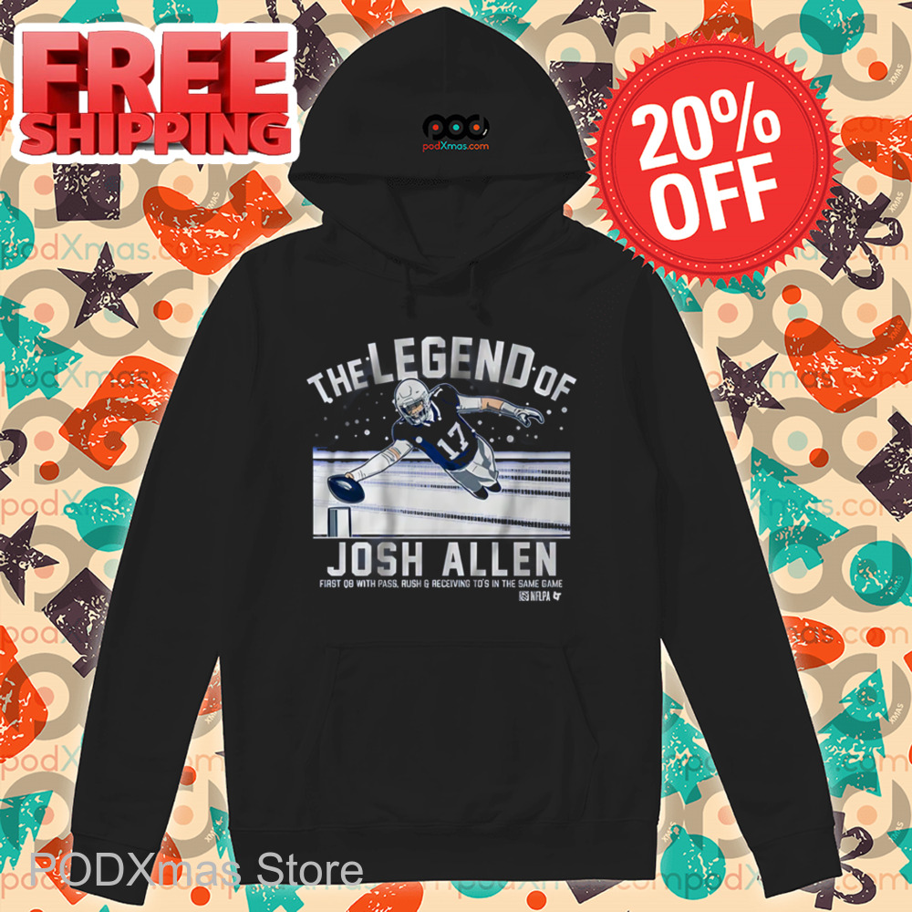 The Legend Of Josh Allen First 08 With Pass Rush And Receiving To's In The Same Game Shirt
